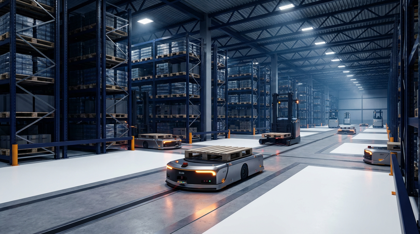 AGV robots in modern logistics