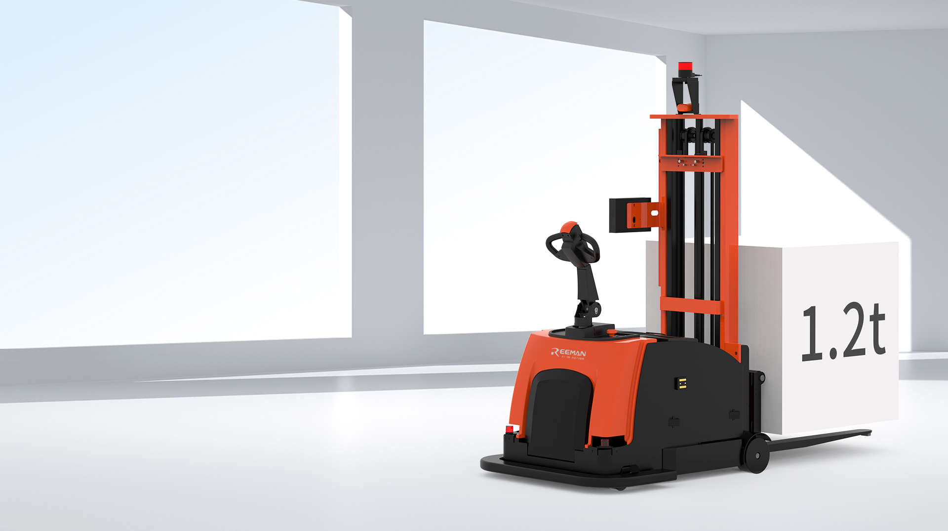 産業用倉庫で1.2Tの重荷重を扱うStackman 1200